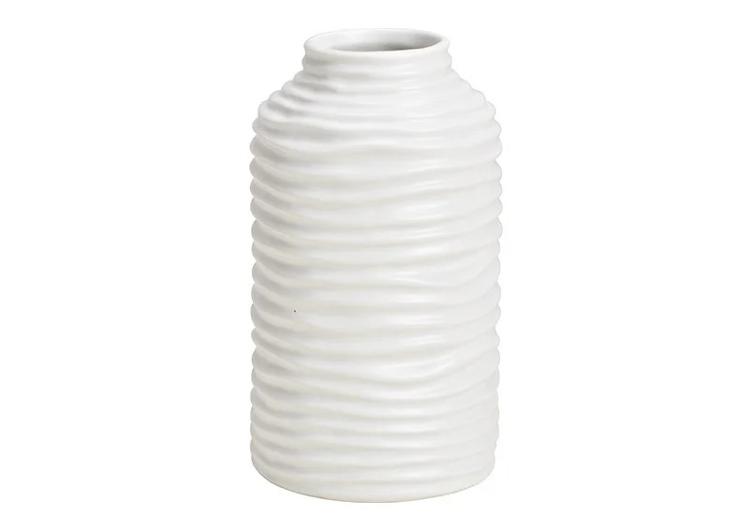 Vase aus Keramik Weiß