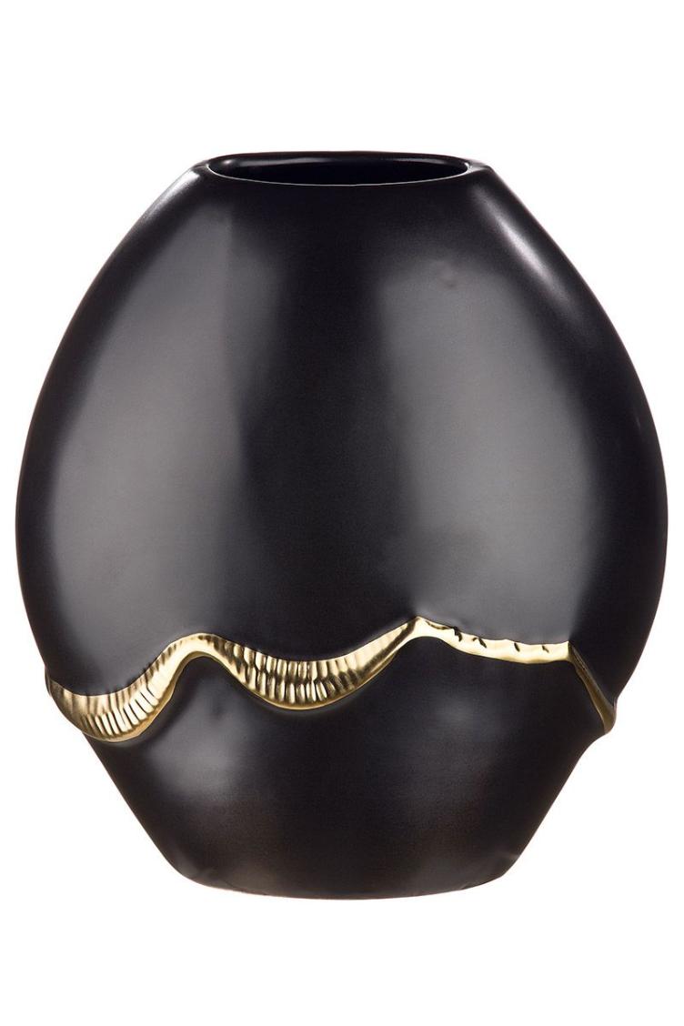 Keramik ovale Vase `Creolo`