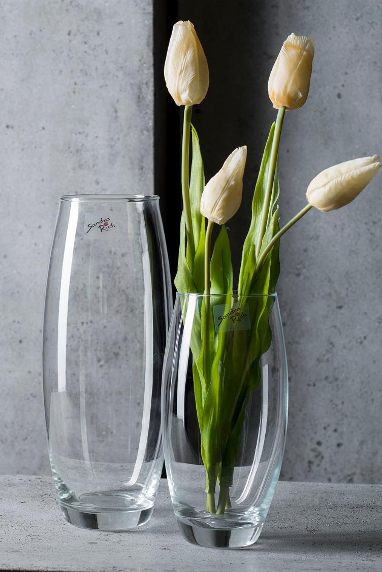 Glas Vase Amarylos H 19 cm