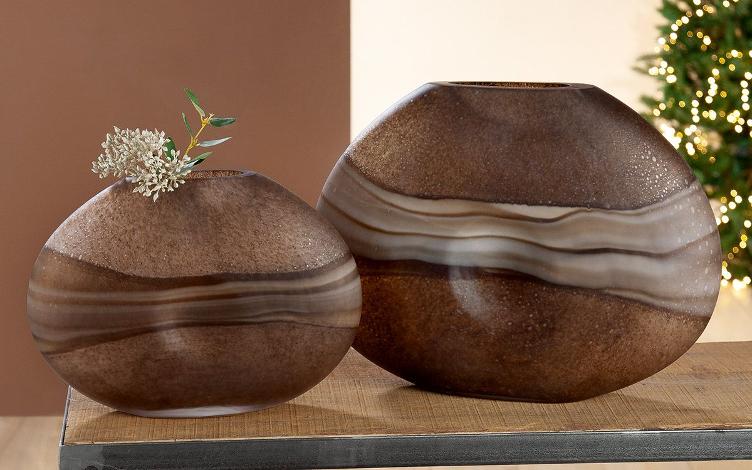 Glasart runde Vase `Mondo` 32 cm - 0