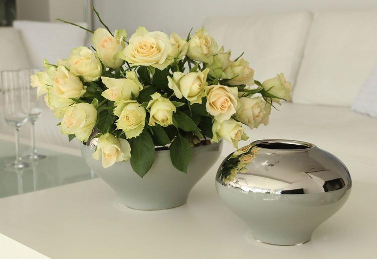 Keramik breite Vase `Viktoria`