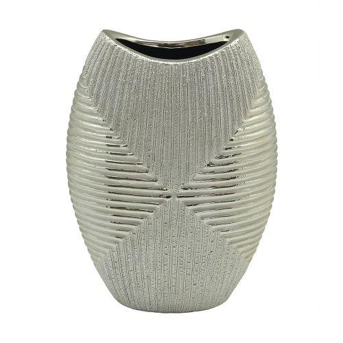 Keramik ovale Vase `Linares` 25.5 cm - 0