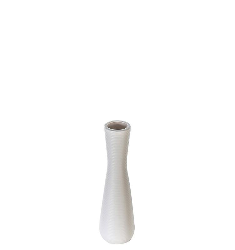 Keramik Vase `Crest` weißmatt