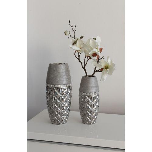 Keramik ovale Vase `Twinkles`