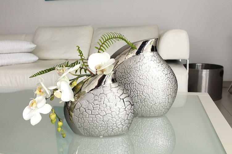 Keramik flache Vase `Mandalor`