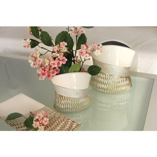 Keramik breite Vase `Sonara` - 0