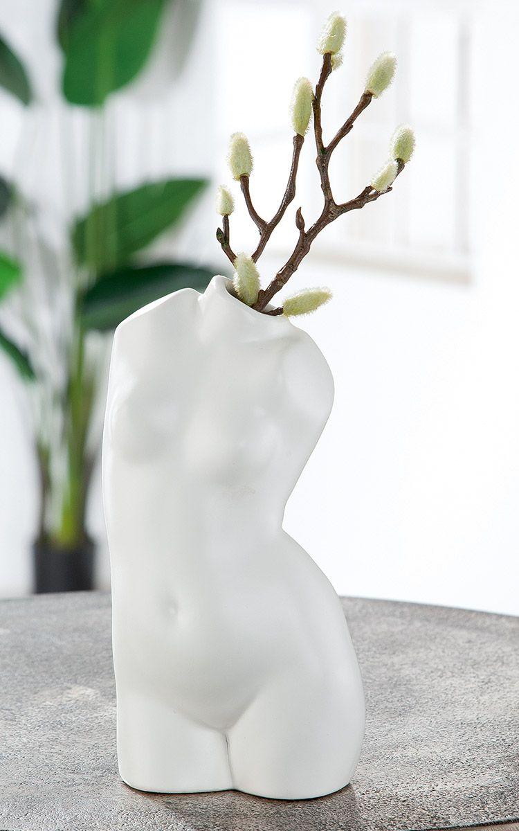 Keramik Vase Body `White Lady` matt