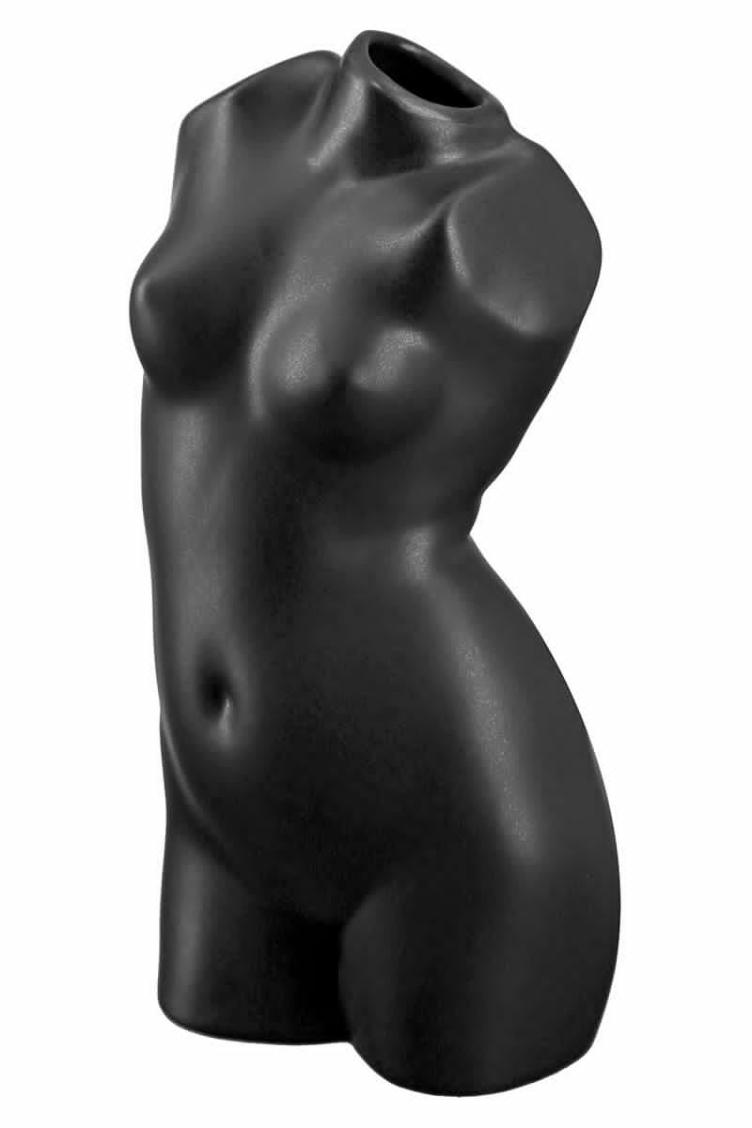 Keramik Vase `Black Lady` matt - 0
