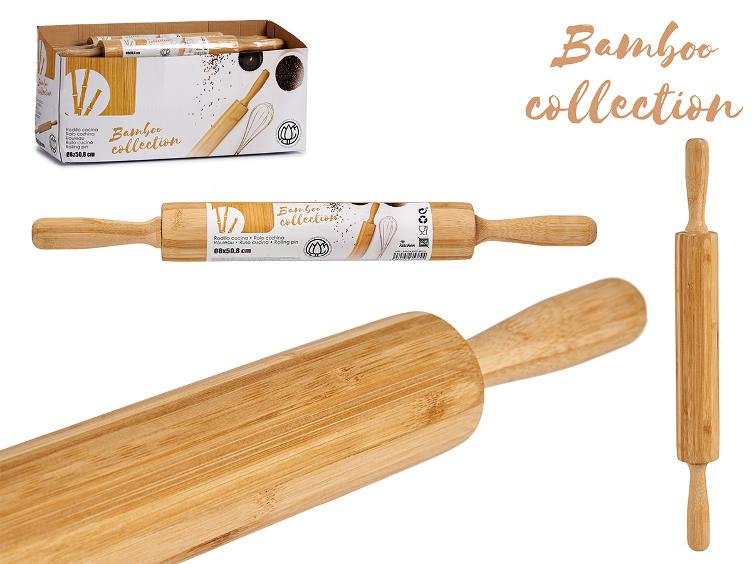 Holz Teigroller aus Bambus 50cm