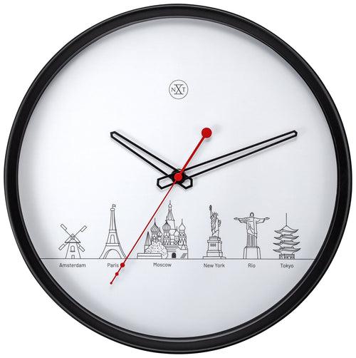 wall clock, 30cm wordtour