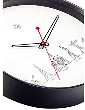 wall clock, 30cm wordtour - 0
