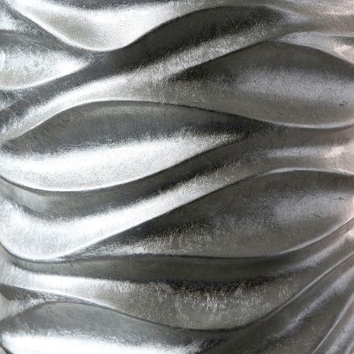 Pflanzgefäß`Waves`silber H. 91 cm - 2