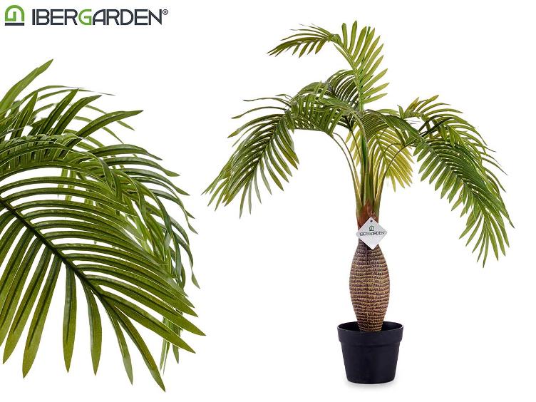 Pflanze mit eingetopftem Palmenstamm Breite 90cm