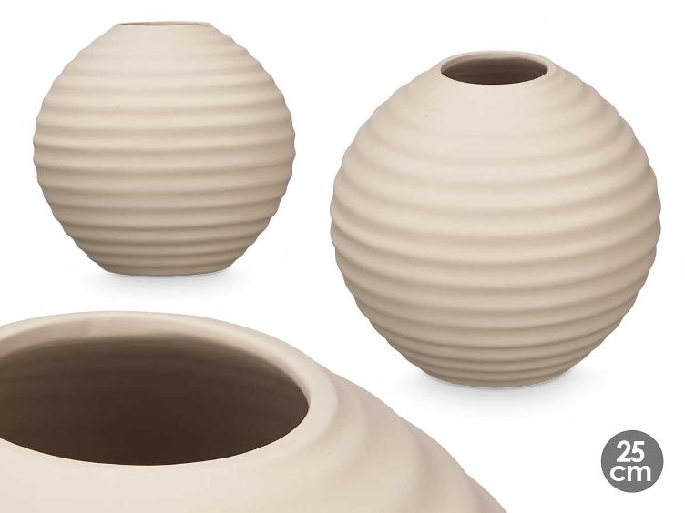 Keramik-Kugelvase 25 cm - 0