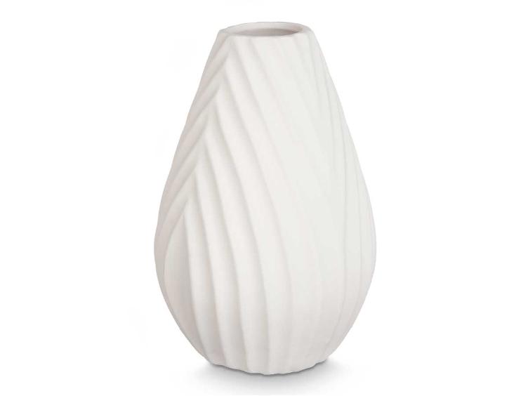 Keramikvase mit diagonalem Streifen 31cm - 0