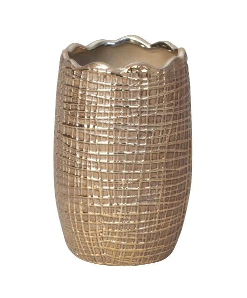 Vase bronze rund 15.5cm
