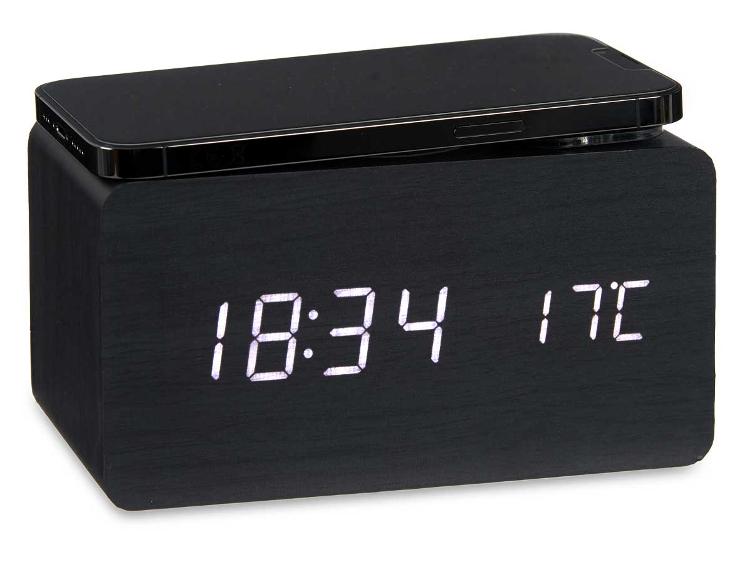 Digital Uhr mit Alarm-Ladegerät-Mov-Temperatur - 1