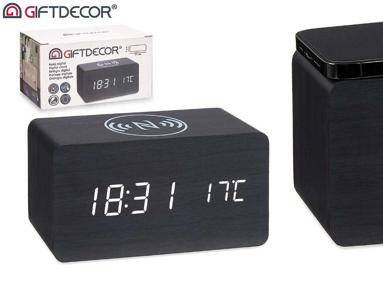 Digital Uhr mit Alarm-Ladegerät-Mov-Temperatur