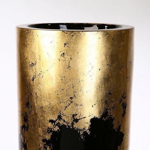 Übertopf `Konus`schwarz/gold H.100cm - 3