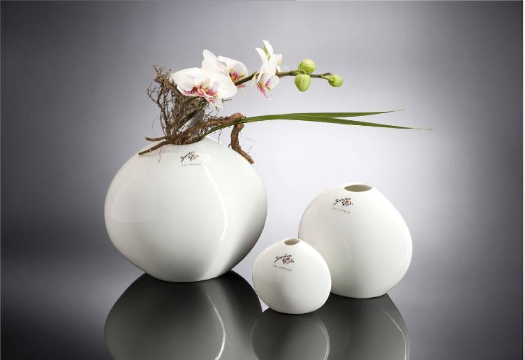 Porzellan Vase H 11,5 x 14,0 x 8,5 cm