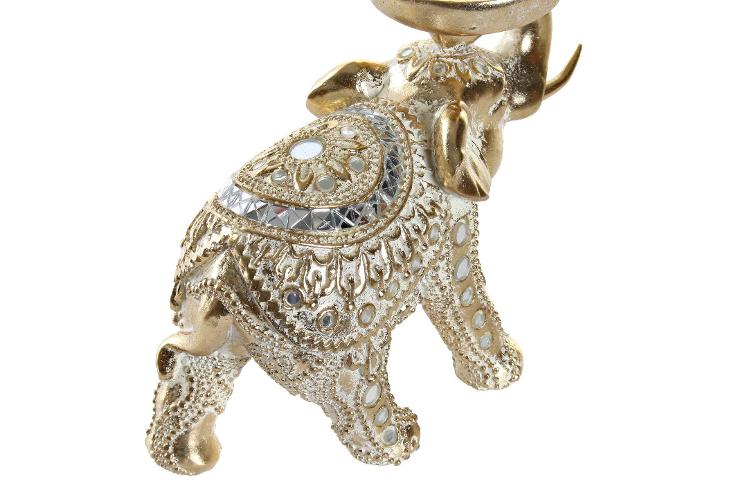 Kerzenhalter Elefant GOLD 18X8X15 - 1