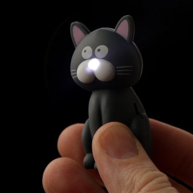 Schlüsselanhänger Katze LED mit Ton Miao - 0