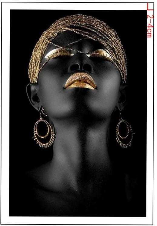 Wandbild Afrikanische Frau 70X50 cm - 0