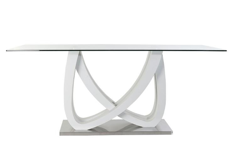 Tisch mit Glasplatte 180X90 CM - 4