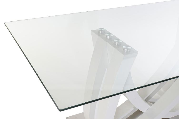 Tisch mit Glasplatte 180X90 CM - 0