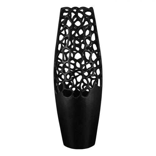 Vase`Osaka`schwarz H.59cm